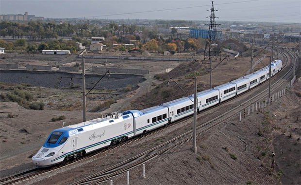 Високошвидкісна залізниця в Узбекистані