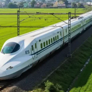 The Mumbai-Ahmedabad bullet train will soon begin service, cutting travel time to just over two hours and connecting major cities along a 508-km corridor.