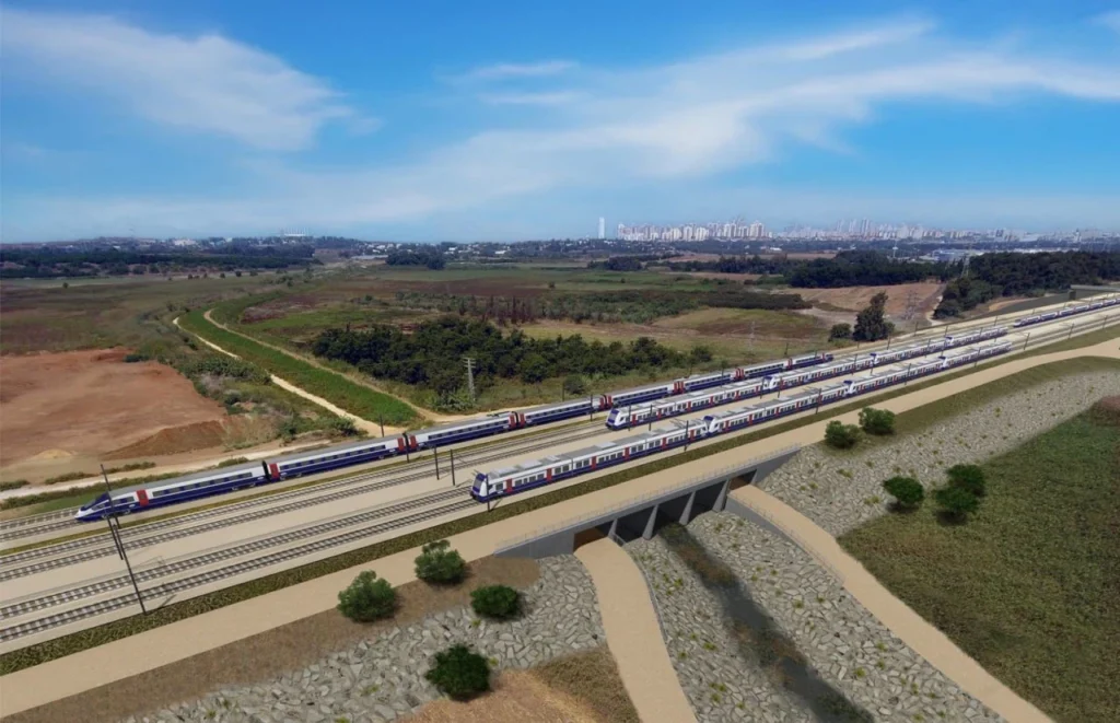 Israel has launched construction of its first high-speed rail line between Tel Aviv and Haifa, with speeds reaching up to 250 km/h. Israel has launched construction of its first high-speed rail line between Tel Aviv and Haifa, with speeds reaching up to 250 km/h.