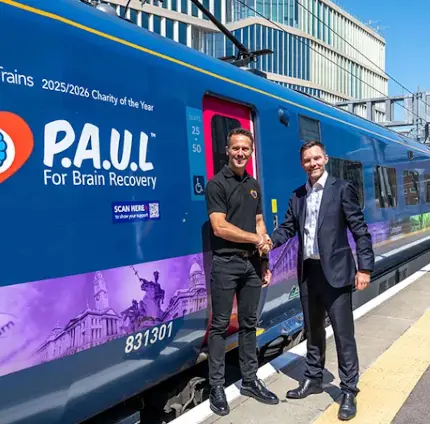 Hull Trains has launched an initiative enabling passengers to donate Delay Repay compensation directly to P.A.U.L For Brain Recovery, enhancing community support and engagement through travel. Hull Trains has launched an initiative enabling passengers to donate Delay Repay compensation directly to P.A.U.L For Brain Recovery, enhancing community support and engagement through travel.