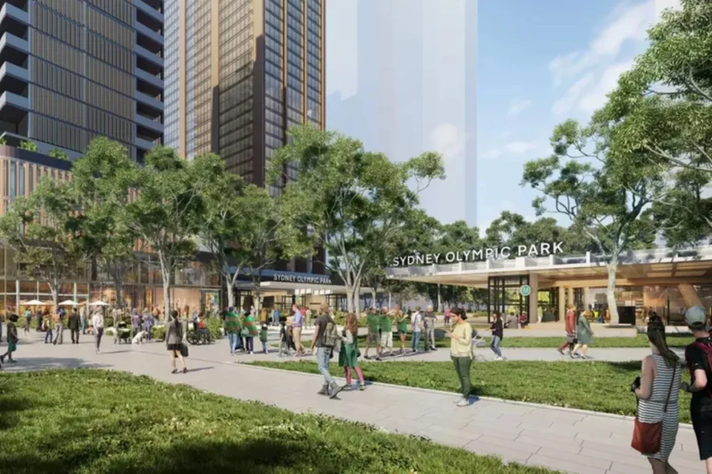 Sydney Olympic Park is set for significant redevelopment, adding more than 500 homes and a modern metro station to enhance the precinct’s residential appeal and improve transport links to Sydney CBD. Sydney Olympic Park is set for significant redevelopment, adding more than 500 homes and a modern metro station to enhance the precinct’s residential appeal and improve transport links to Sydney CBD.