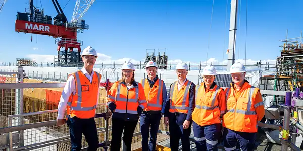 Sydney Metro will link Western Sydney International Airport to St Marys in only 15 minutes, providing faster travel, larger platforms, and seamless journeys designed for passengers with heavy luggage. Sydney Metro will link Western Sydney International Airport to St Marys in only 15 minutes, providing faster travel, larger platforms, and seamless journeys designed for passengers with heavy luggage.