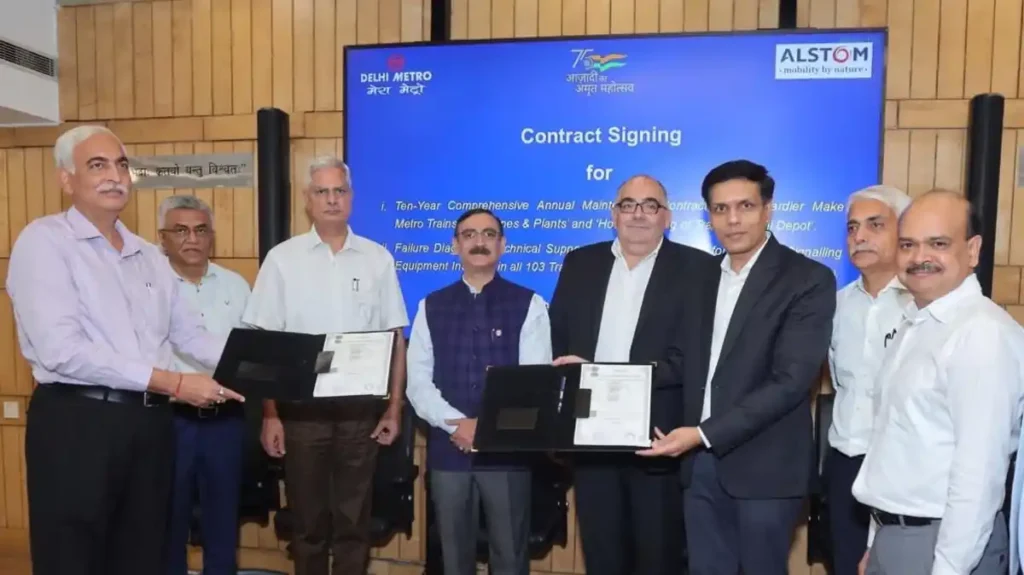 Alstom signs €42.1m Delhi Metro maintenance deal