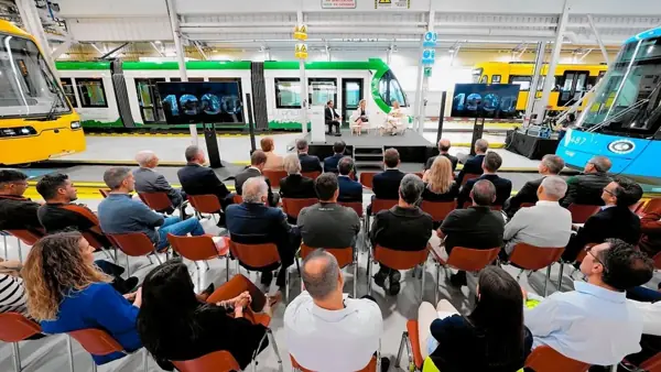 Urbos trams by CAF reached 1,000 units and now serve millions worldwide, combining innovation, sustainability, and adaptation to urban transport needs. Urbos trams by CAF reached 1,000 units and now serve millions worldwide, combining innovation, sustainability, and adaptation to urban transport needs.