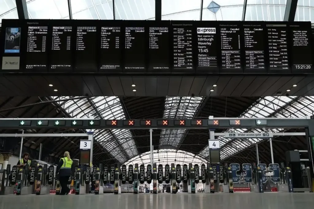 Storm Amy Causes Severe Rail Disruptions Across Scotland Storm Amy Causes Severe Rail Disruptions Across Scotland