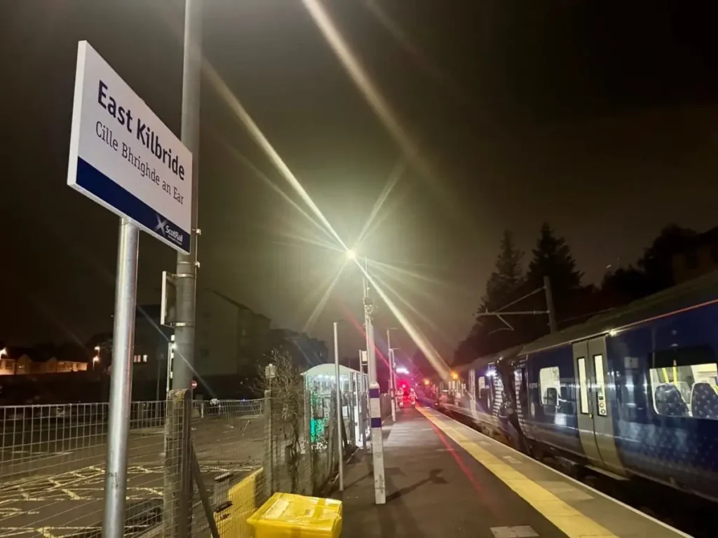 East Kilbride line welcomes first electric train test run East Kilbride line welcomes first electric train test run