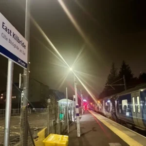 East Kilbride line welcomes first electric train test run