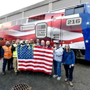 MTA Metro-North unveils 8th Heritage locomotive for veterans