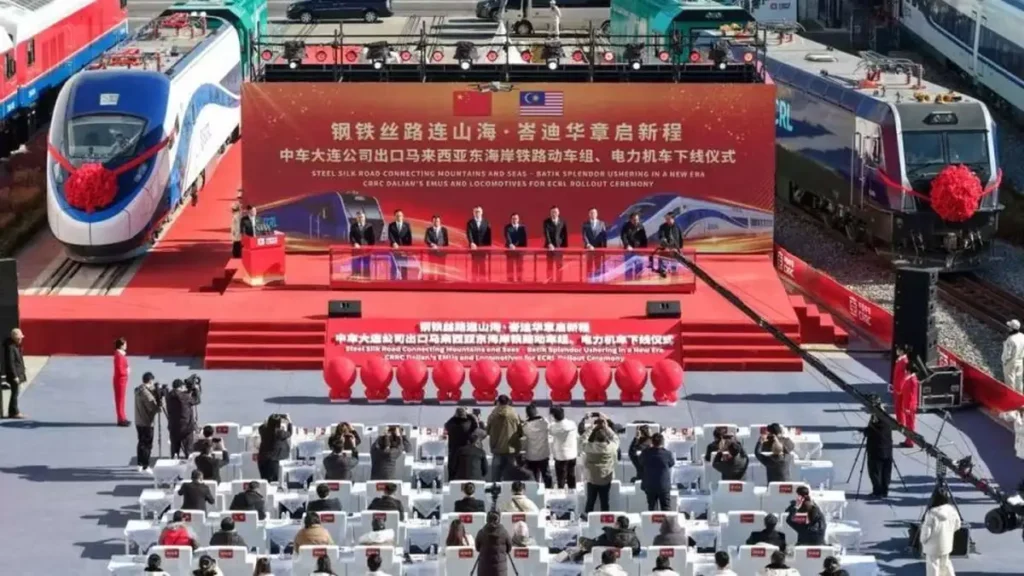 Malaysia East Coast Rail Link trains roll out in Dalian Malaysia East Coast Rail Link trains roll out in Dalian