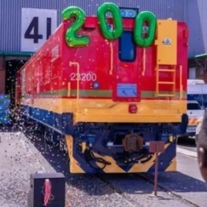 Transnet Traxx 23E locomotive milestone in Durban rail