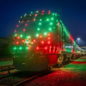 Metro-North LIRR Holiday Lights trains brighten season