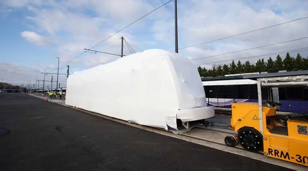 Purple Line light-rail vehicles complete Maryland fleet order Purple Line light-rail vehicles complete Maryland fleet order