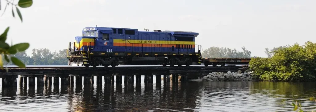 Seminole Gulf Railway track improvement project in Florida