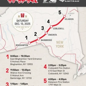 Toys for Tots Holiday Train brings Christmas cheer with Norfolk Southern and Amtrak