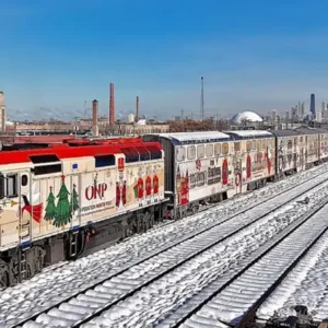 Operation North Pole Christmas train across Metra lines
