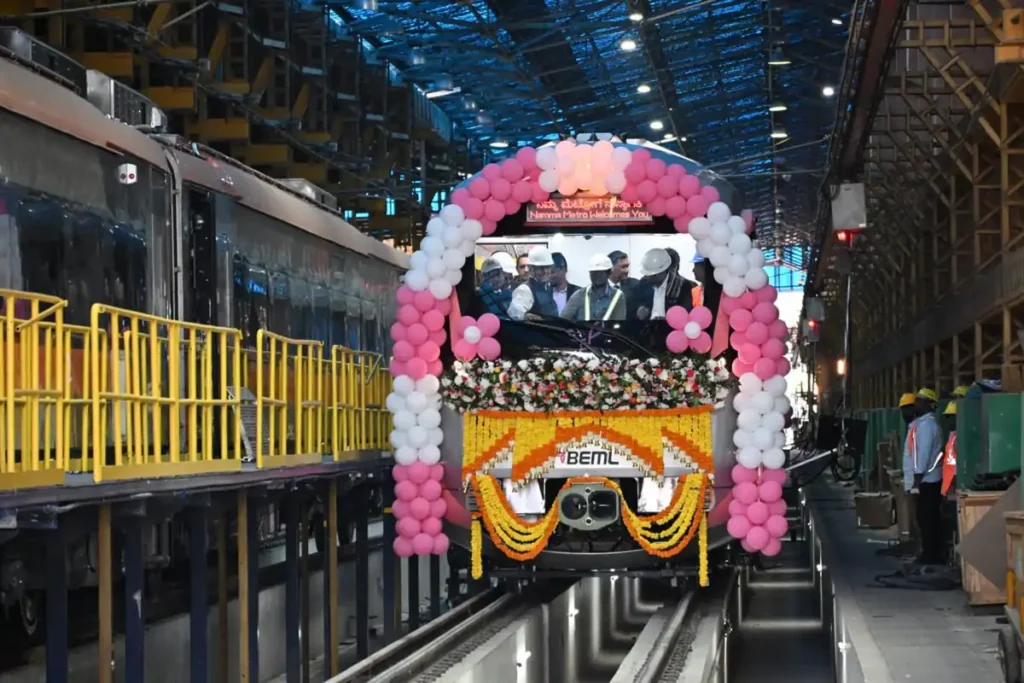 BEML driverless metro train for Bengaluru: 5RS-DM BEML driverless metro train for Bengaluru: 5RS-DM