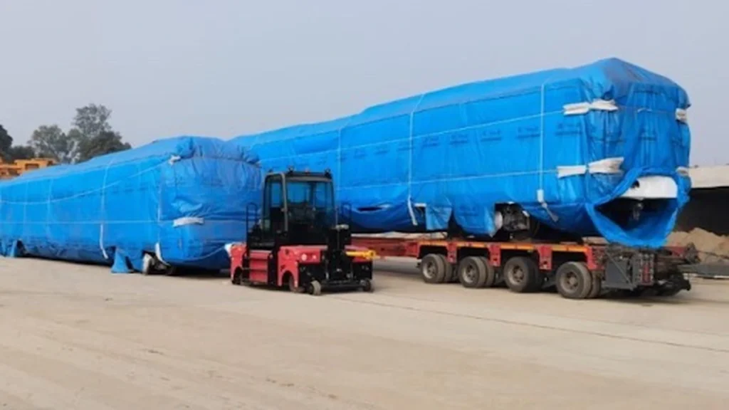 Kanpur Metro Corridor-2 receives second train at CSA depot Kanpur Metro Corridor-2 receives second train at CSA depot