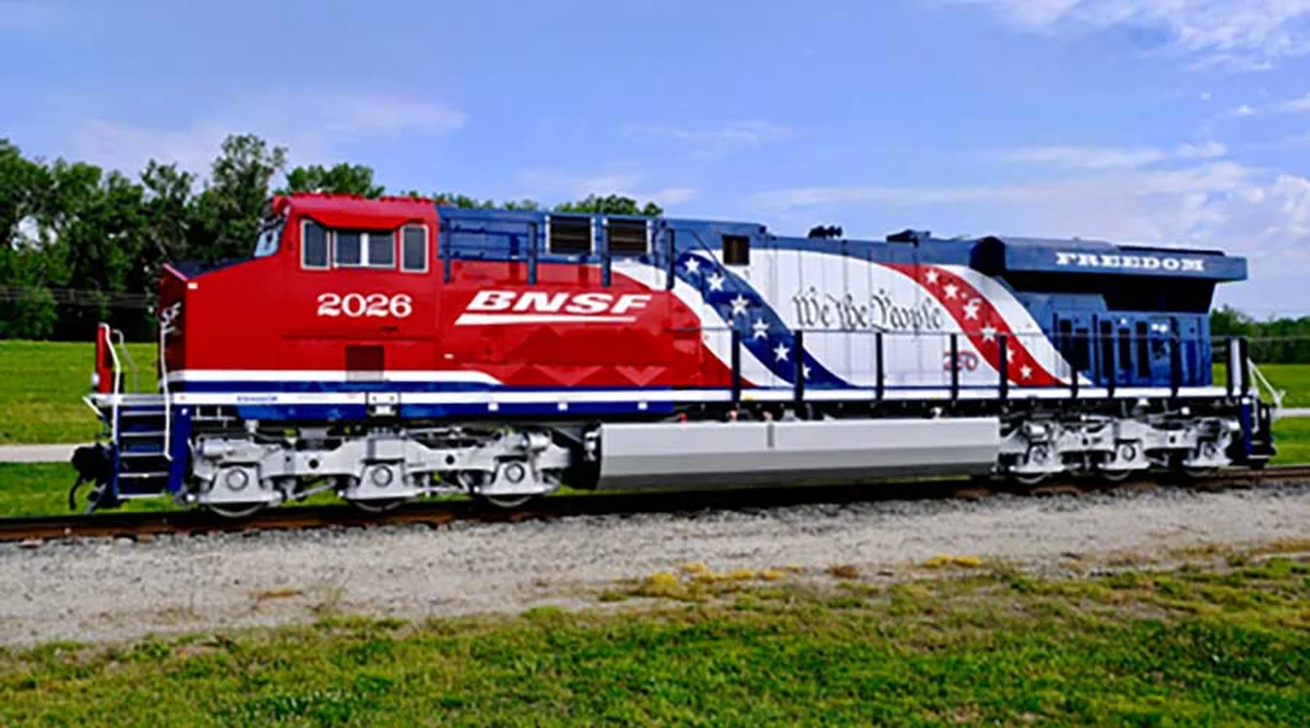 BNSF decorative locomotives mark U.S. 250th
