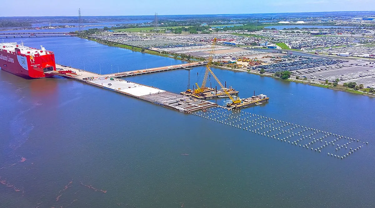 Jaxport Blount Island vehicle berth reaches midpoint