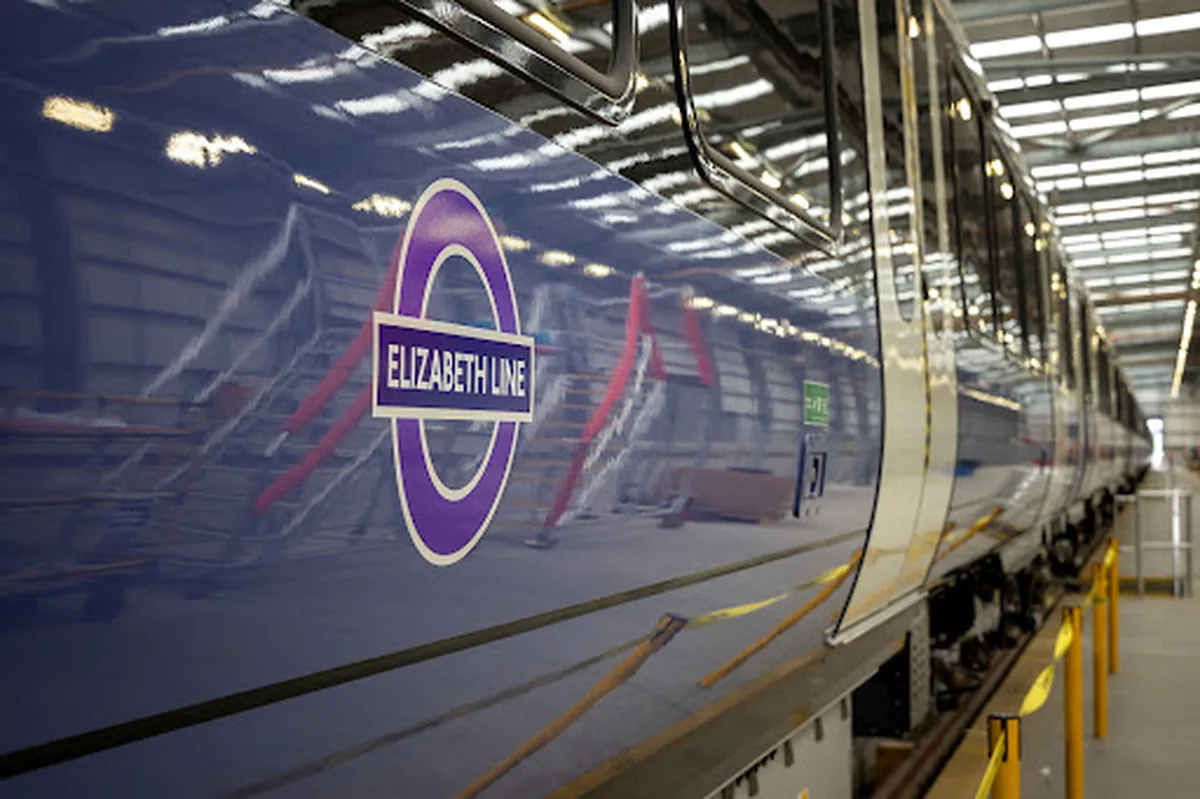 Elizabeth Line Aventra Trains Advance in Derby
