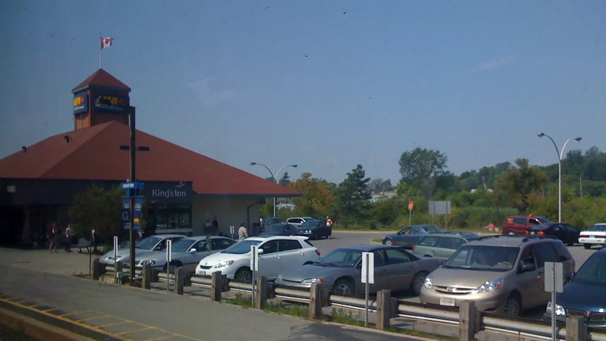 Kingston VIA Rail station archive photo Archive photo of Kingston VIA Rail station in Ontario