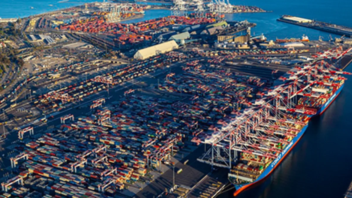 Port of Long Beach clean air equipment Port of Long Beach clean air equipment and container terminal