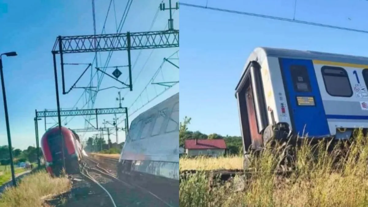 Passenger trains collided in Poland near Białośliwie Passenger trains collided in Poland near Białośliwie