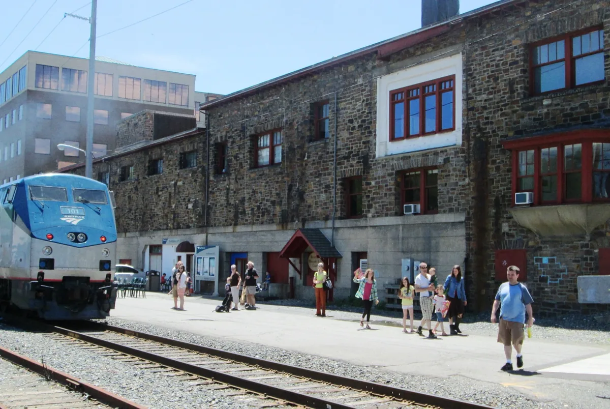 Archive photo of Amtrak’s Vermonter at Brattleboro station