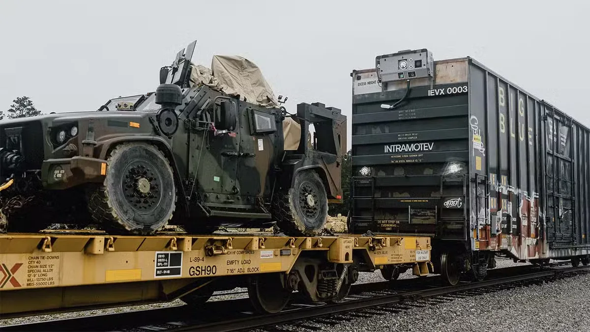 TugVolt autonomous railcar tested by U.S. soldiers TugVolt autonomous railcar tested by U.S. soldiers