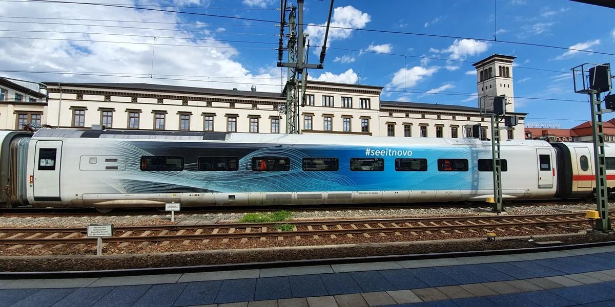 Siemens Velaro Novo car at Erfurt Hbf station