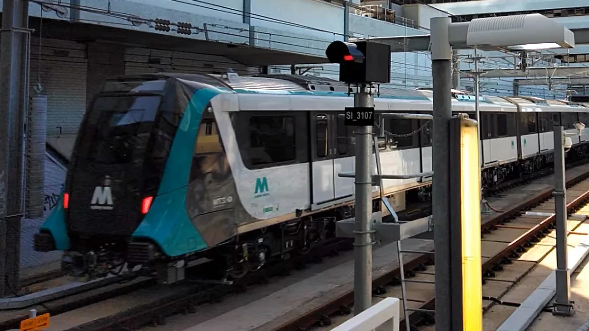 Archive photo of a Sydney Metro train at Chatswood