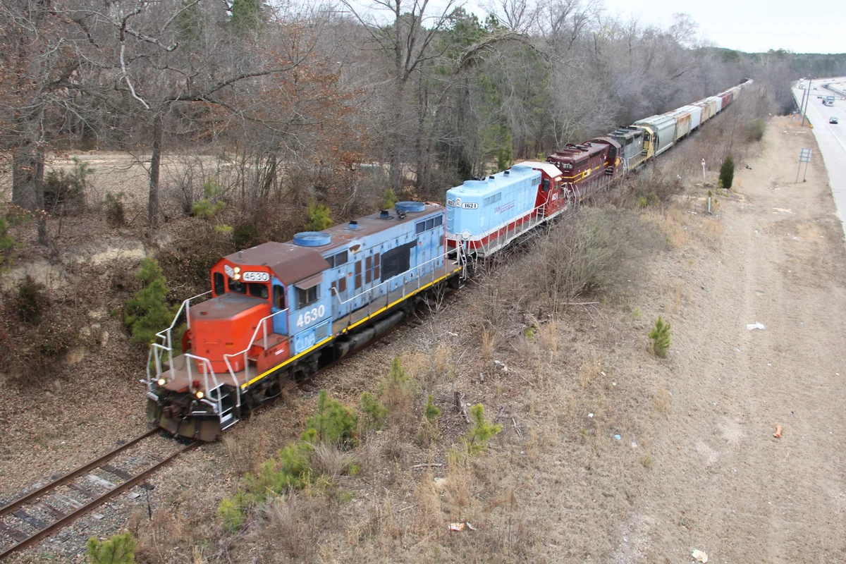 Carolina Coastal Railway freight train Carolina Coastal Railway freight train in North Carolina