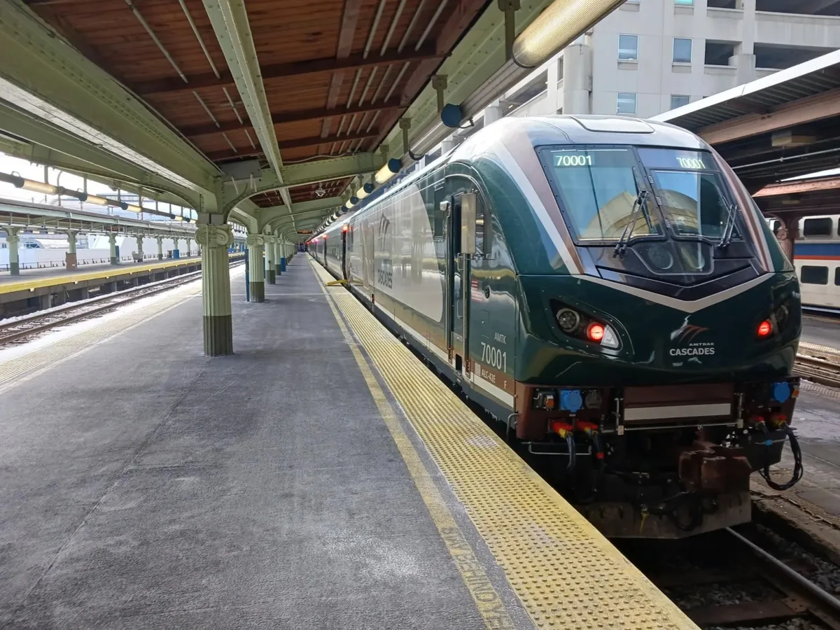 New Amtrak Cascades trainset New Amtrak Cascades trainset during testing