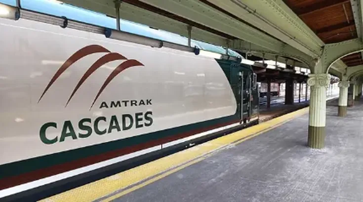 New Amtrak Cascades trainset New Amtrak Cascades trainset during testing