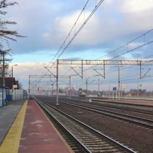 Podłęże train stop in southern Poland