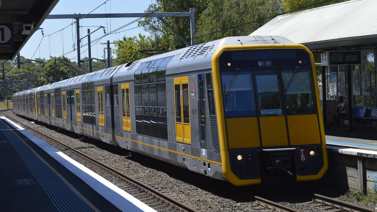 Sydney Trains Tangara train at Jannali station
