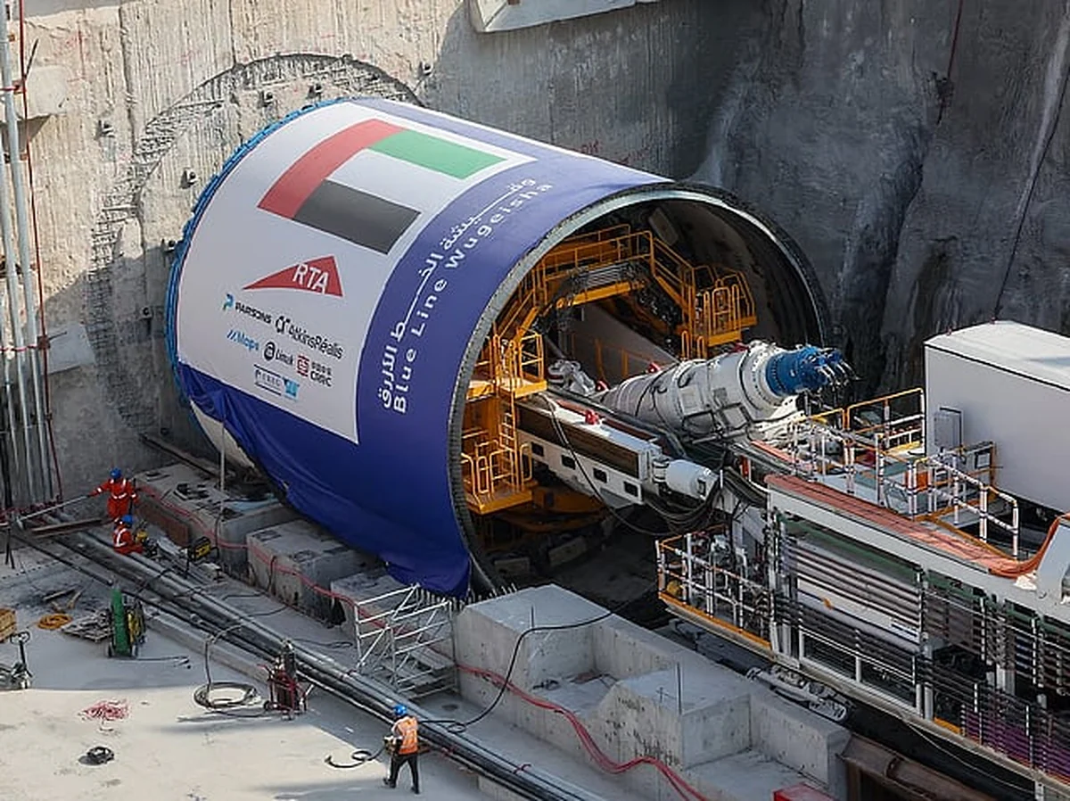 Dubai Metro Blue Line Tunnelling Phase Done Dubai Metro Blue Line Tunnelling Phase Done