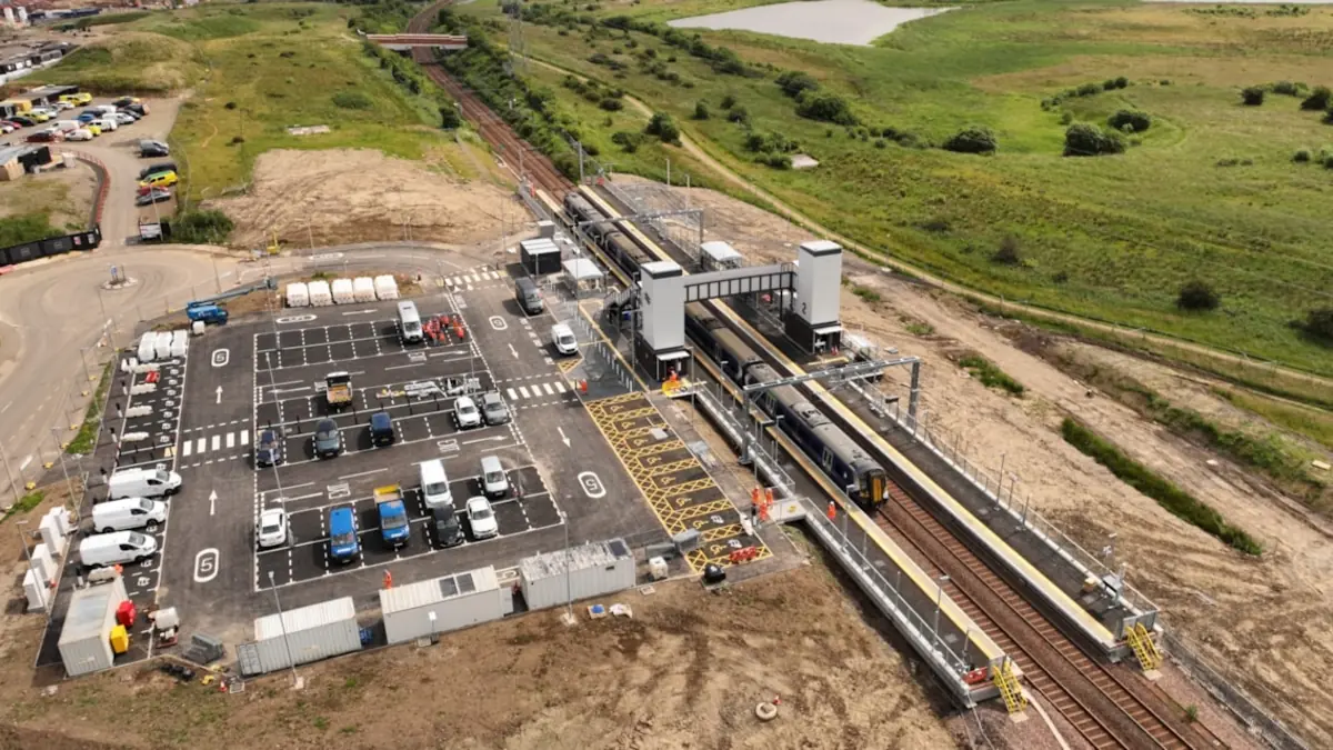 Balgray station in July 2026 Balgray station in Barrhead in July 2026