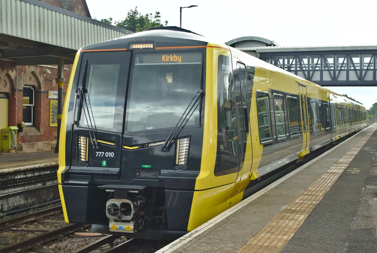 Merseyrail Class 777 at Hooton Merseyrail Class 777 train at Hooton station