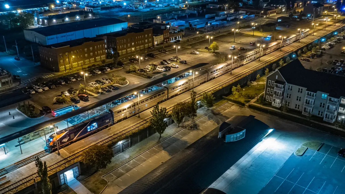 City of New Orleans at Memphis Central Station Northbound City of New Orleans at Memphis Central Station