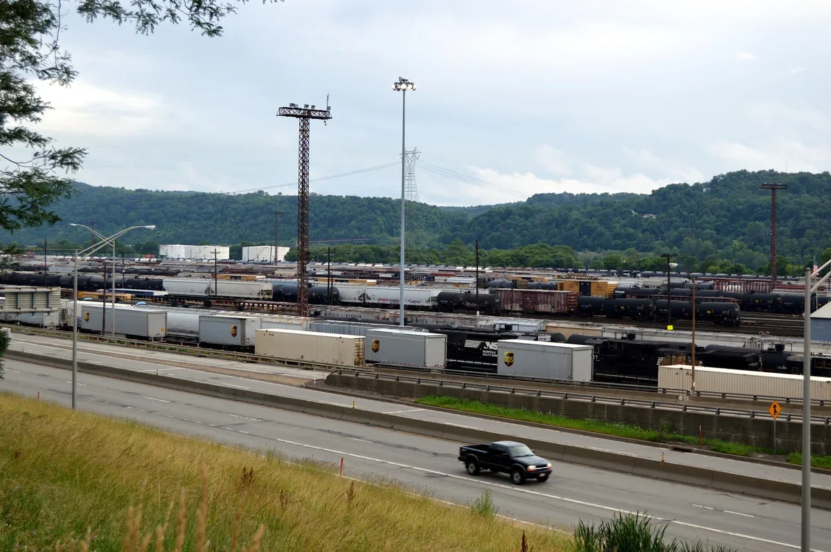 Overview of Norfolk Southern’s Conway Yard in Pennsylvania
