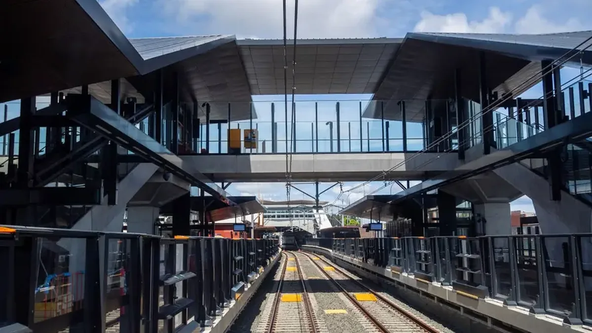 Sydenham Station metro platforms and tracks during the Southwest Metro programme Sydenham Station metro platforms and tracks during the Southwest Metro programme