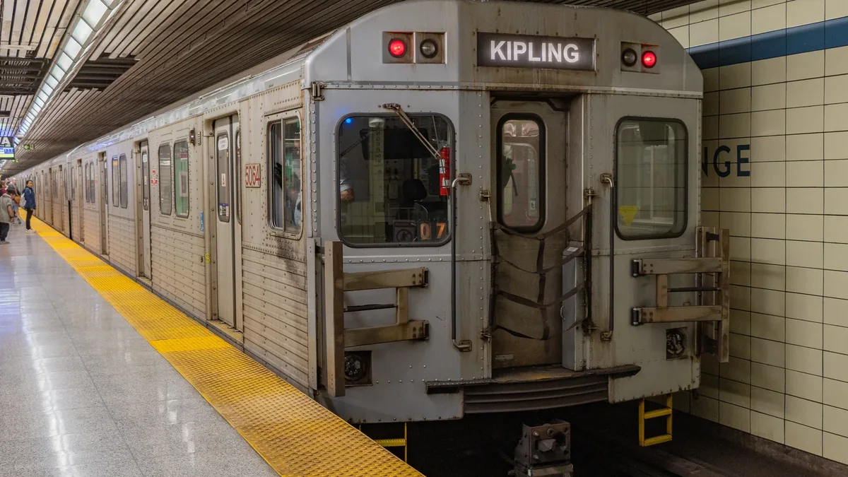 TTC Line 2 T1 subway train at Yonge station in Toronto TTC Line 2 T1 subway train at Yonge station in Toronto
