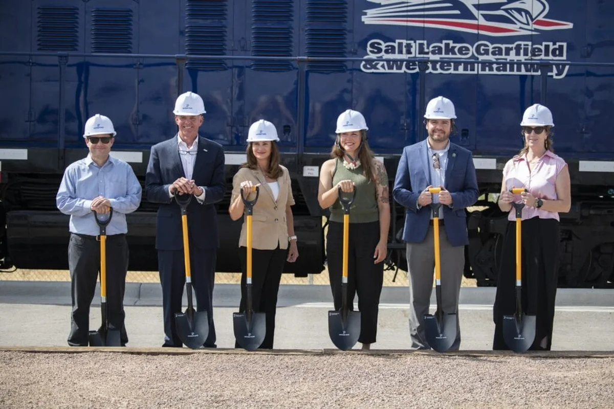 Officials break ground for the SLGW West Interchange in Salt Lake City Officials break ground for the SLGW West Interchange in Salt Lake City