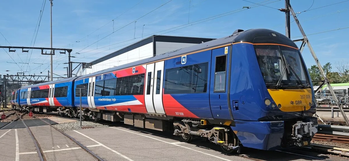 Alstom Trains Reveal GBR Anglia Identity Alstom Trains Reveal GBR Anglia Identity