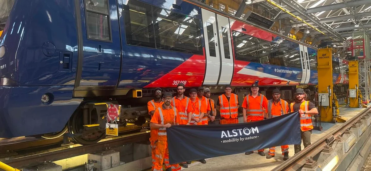 Alstom Trains Reveal GBR Anglia Identity Alstom Trains Reveal GBR Anglia Identity