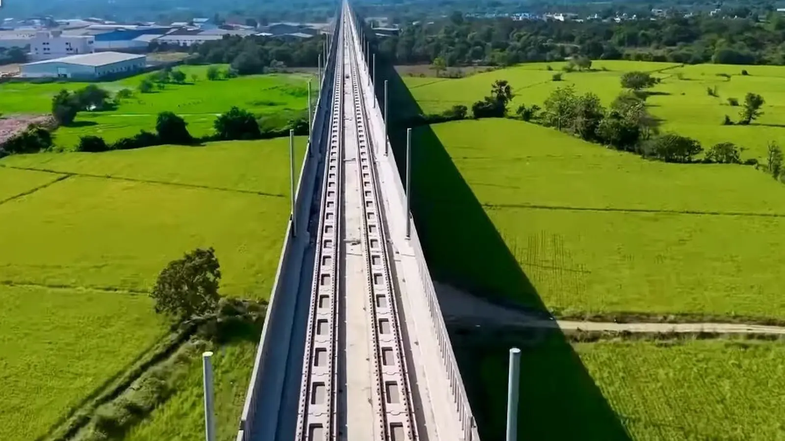 Elevated track structure on the Mumbai–Ahmedabad High-Speed Rail Corridor Elevated track structure on the Mumbai–Ahmedabad High-Speed Rail Corridor