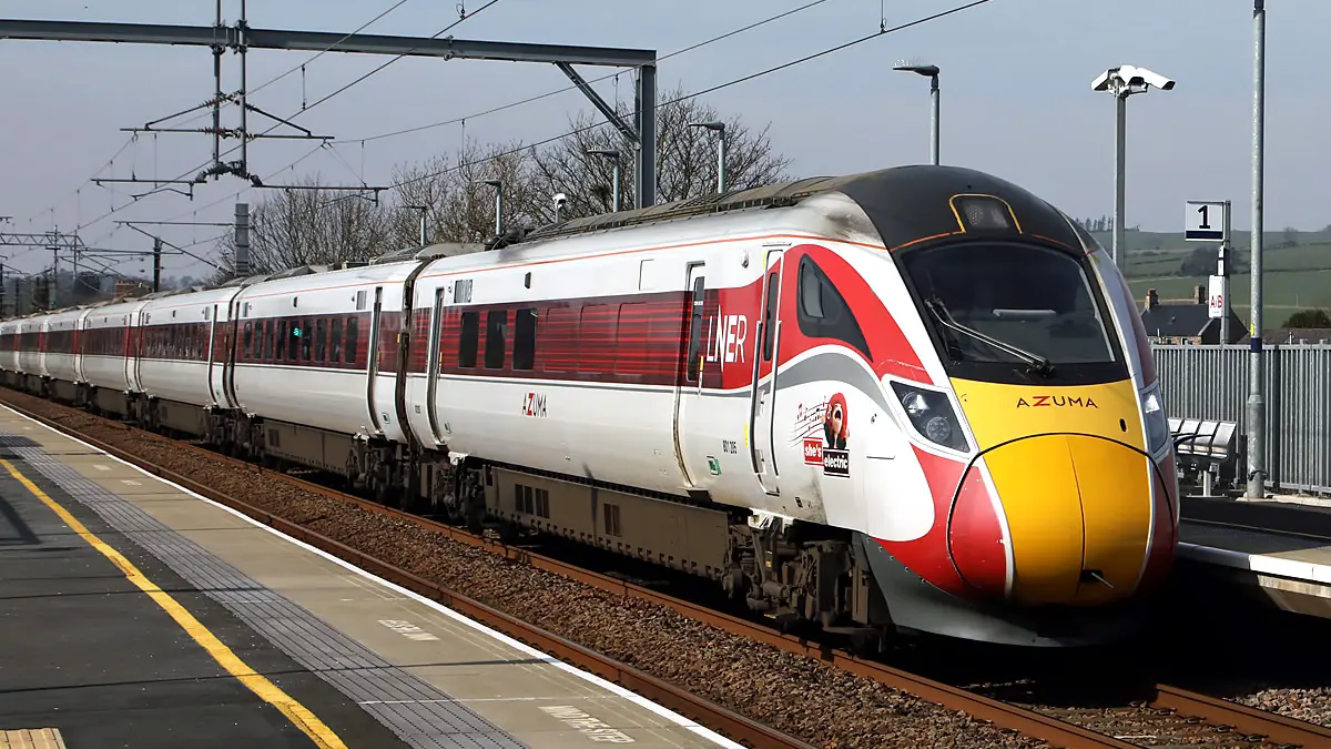 An LNER Azuma train at Reston Railway Station, shown as an illustrative image. An LNER Azuma train at Reston Railway Station, shown as an illustrative image.