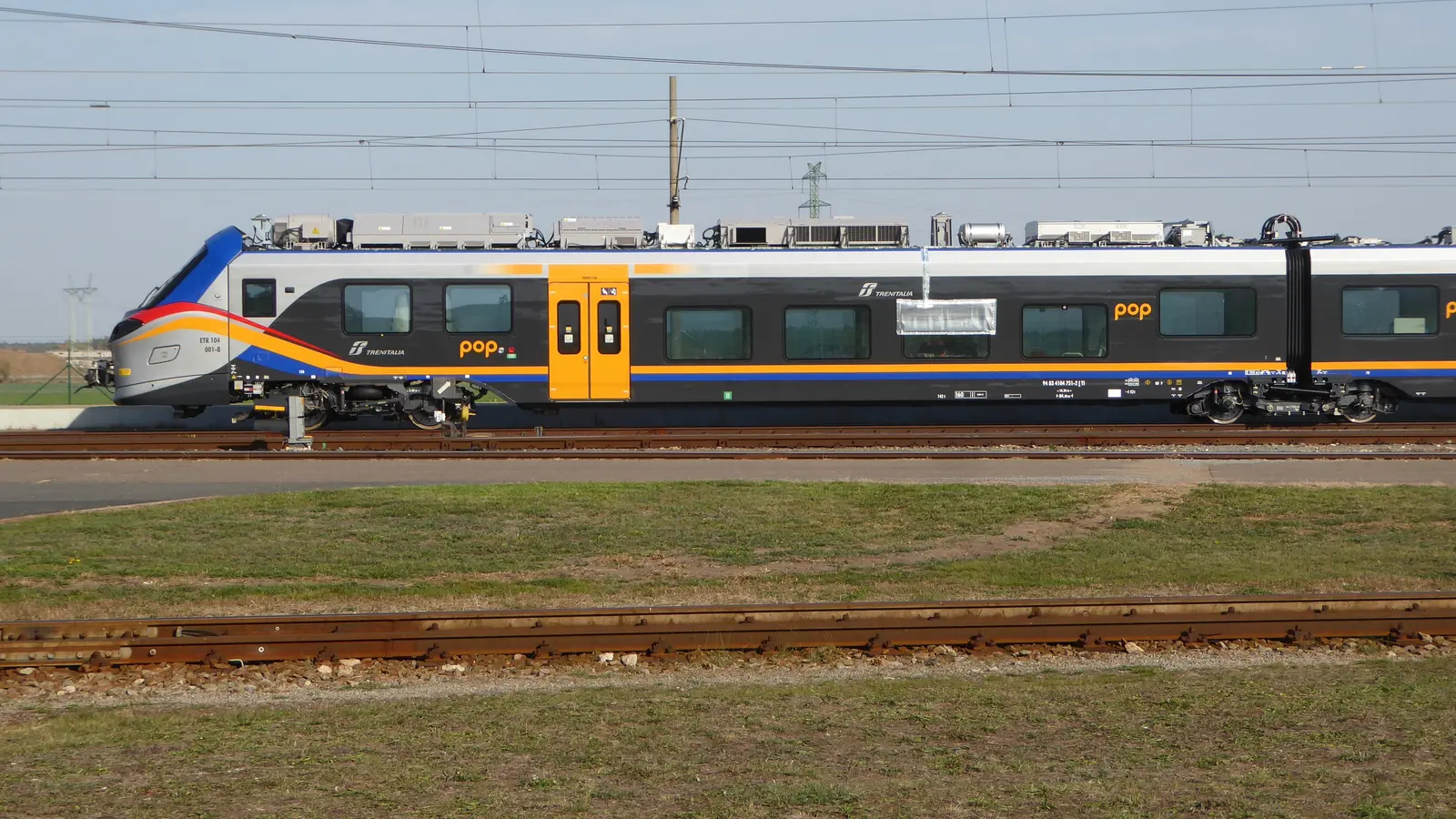 Alstom Coradia Stream ETR 104 electric train on the Velim test circuit.