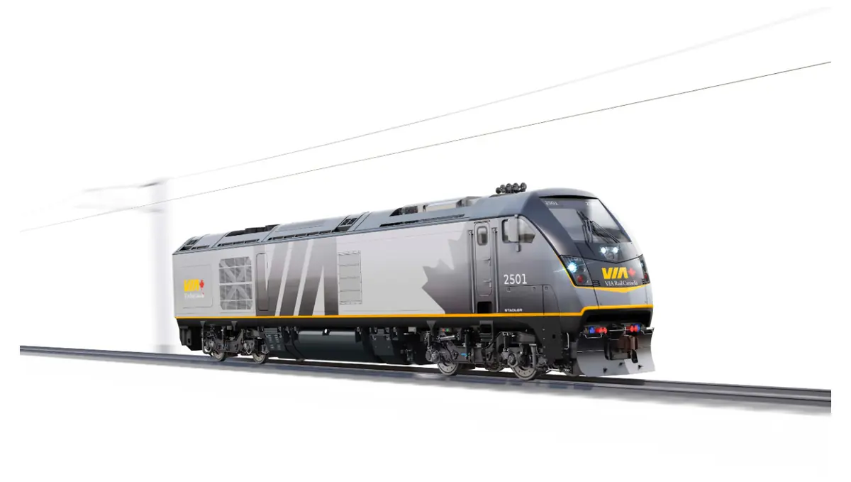45 VIA Rail Hybrid Locomotives Funded in Canada